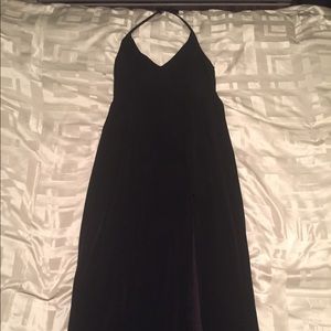Long black evening dress